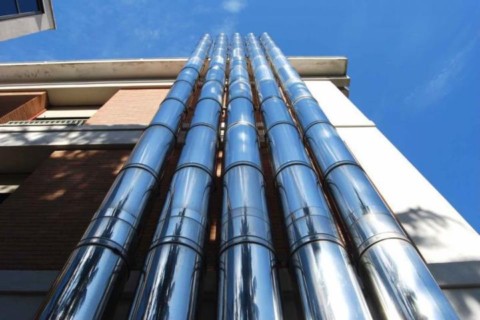Intubazione canna fumaria con inox AISI 316L